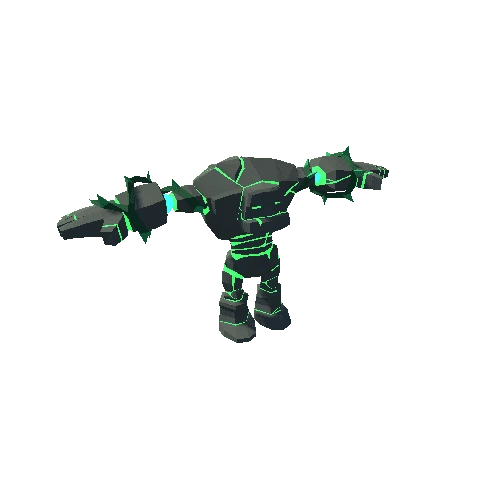 Polygonal Golem Green